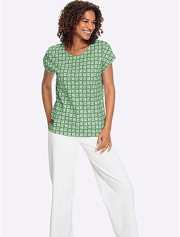 T-shirt Imprimé Pur Coton - Taille Standard - Witt