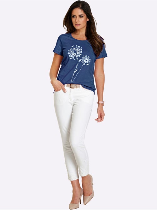 T shirt imprimé pur coton col rond et manches courtes pissenlits - taille standard - witt - Kiabi T shirt imprimé pur coton col rond et manches courtes pissenlits - taille standard - witt - Kiabi