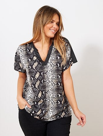 T-shirt imprimé python - Kiabi