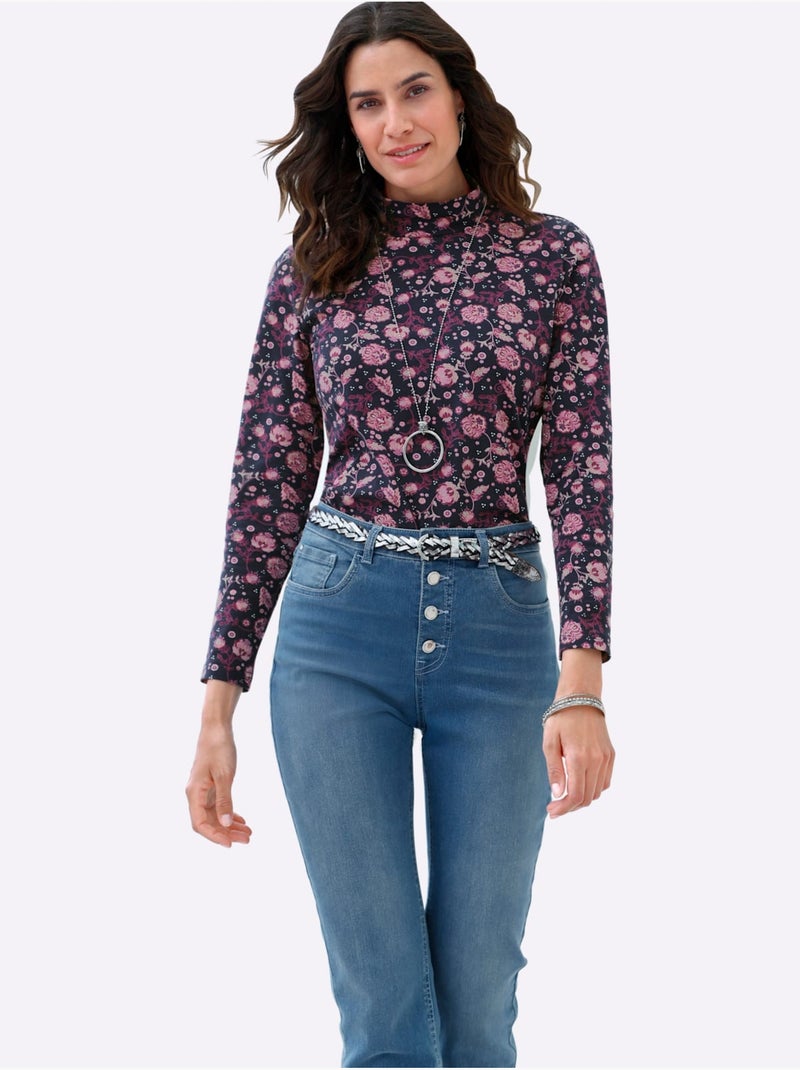 T-shirt Imprimé Qualité Coton Doux Sur La Peau - Taille Standard - Witt Bleu marine - Kiabi