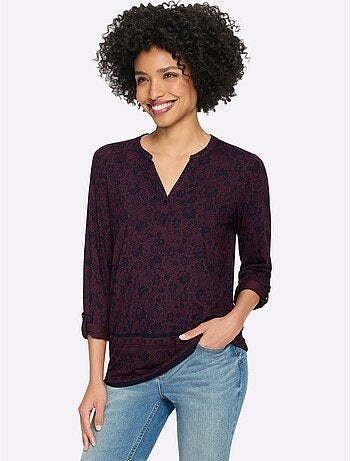T-shirt imprimé qualité jersey fluide et douce - taille standard - helline