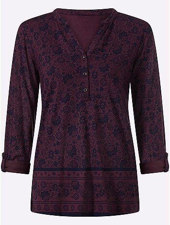 T-shirt imprimé qualité jersey fluide et douce - taille standard - helline