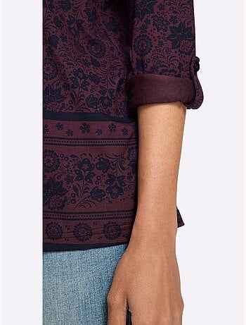 T-shirt imprimé qualité jersey fluide et douce - taille standard - helline