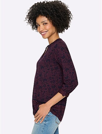 T-shirt imprimé qualité jersey fluide et douce - taille standard - helline