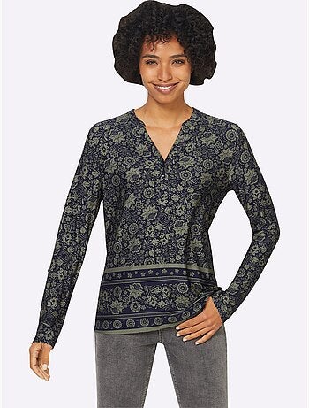 T-shirt imprimé qualité jersey fluide et douce - taille standard - helline