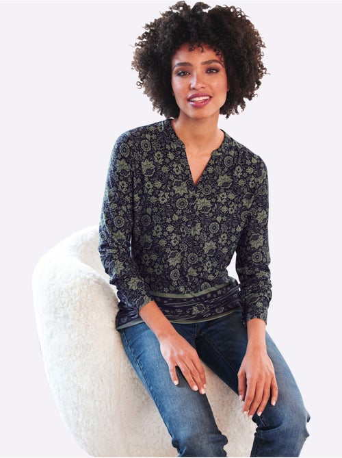 T-shirt imprimé qualité jersey fluide et douce - taille standard - helline - Kiabi T-shirt imprimé qualité jersey fluide et douce - taille standard - helline - Kiabi