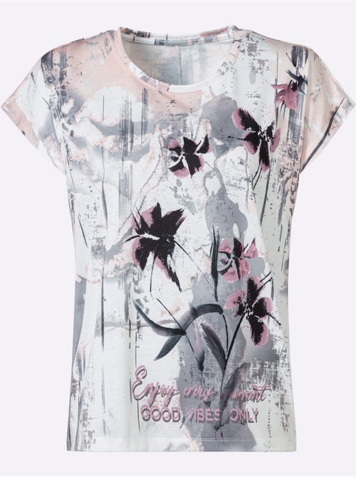 T-shirt Imprimé Ravissant Tissu Imprimé - Taille Standard - Witt - Kiabi