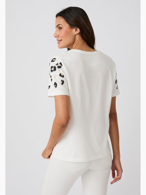 T-shirt imprimé reliefé - damart - Kiabi T-shirt imprimé reliefé - damart - Kiabi
