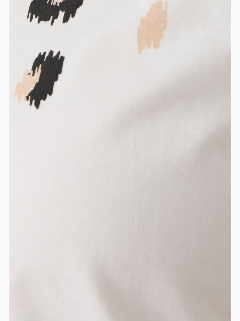 T-shirt imprimé reliefé - damart Blanc - Kiabi