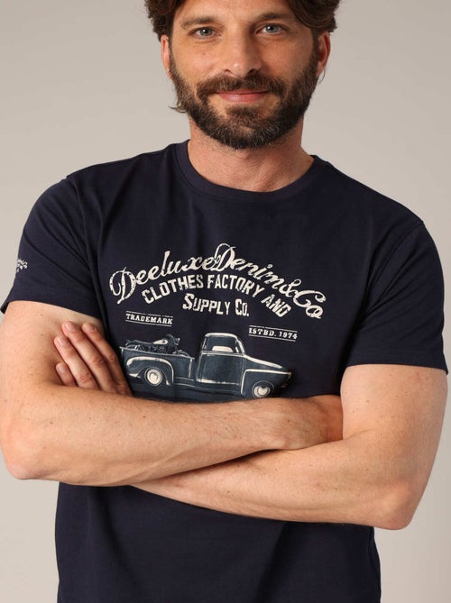 T-shirt imprimé rétro camion, coupe droite et 100% coton. 'Deeluxe' - Kiabi