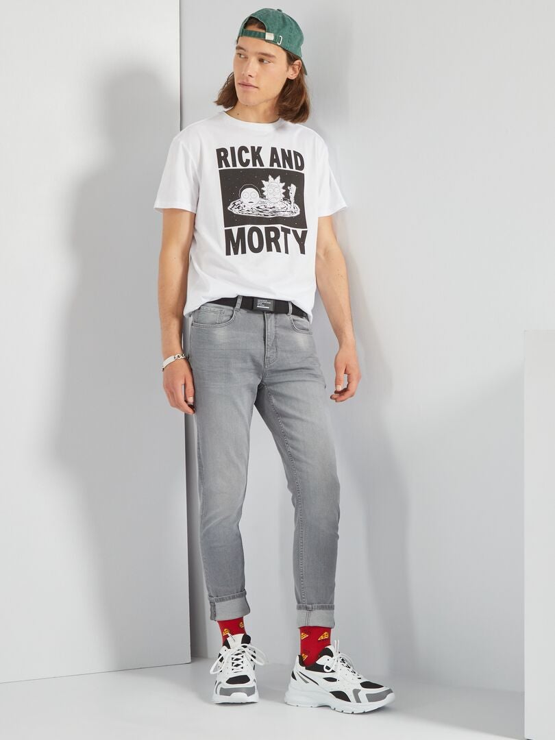 T-shirt imprimé 'Rick et Morty' blanc - Kiabi