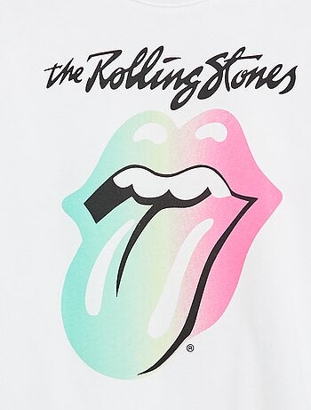 T-shirt imprimé 'Rolling stones' en coton