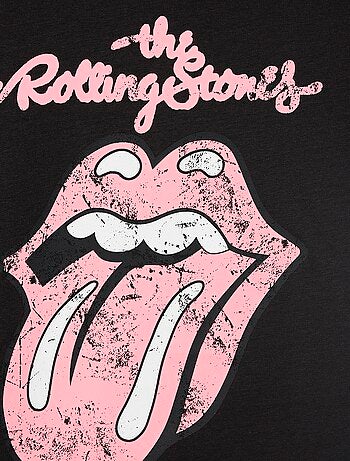 T-shirt imprimé 'Rolling stones' en coton