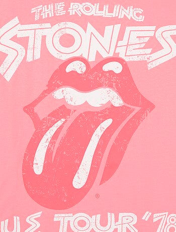 T-shirt imprimé 'Rolling stones' en coton