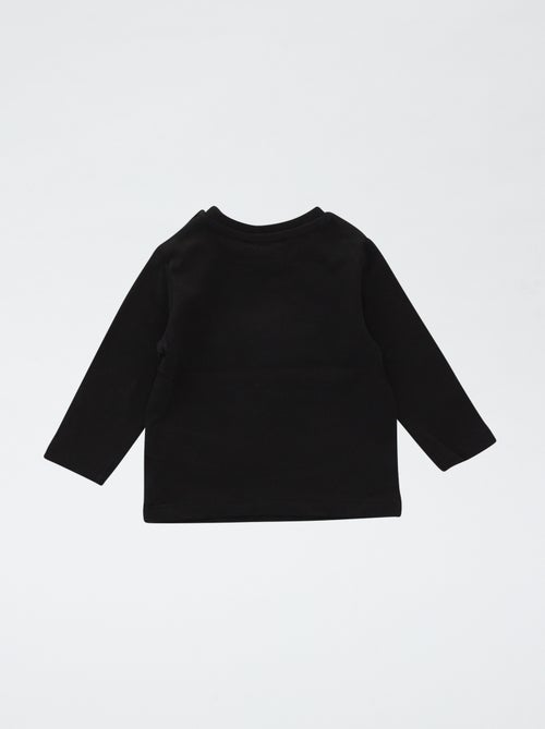 T-shirt imprimé 'Rolling stones' en coton uni - Kiabi