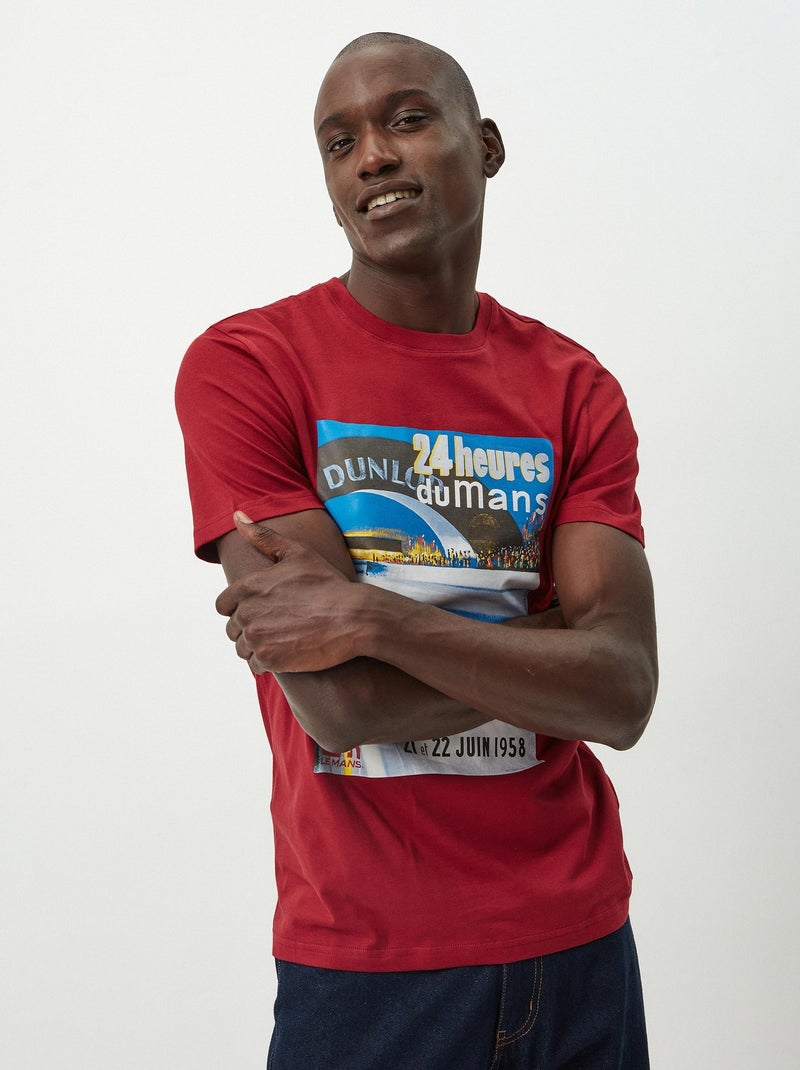 T-shirt imprimé Rouge - Kiabi