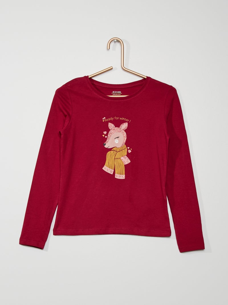 T-shirt imprimé ROUGE - Kiabi