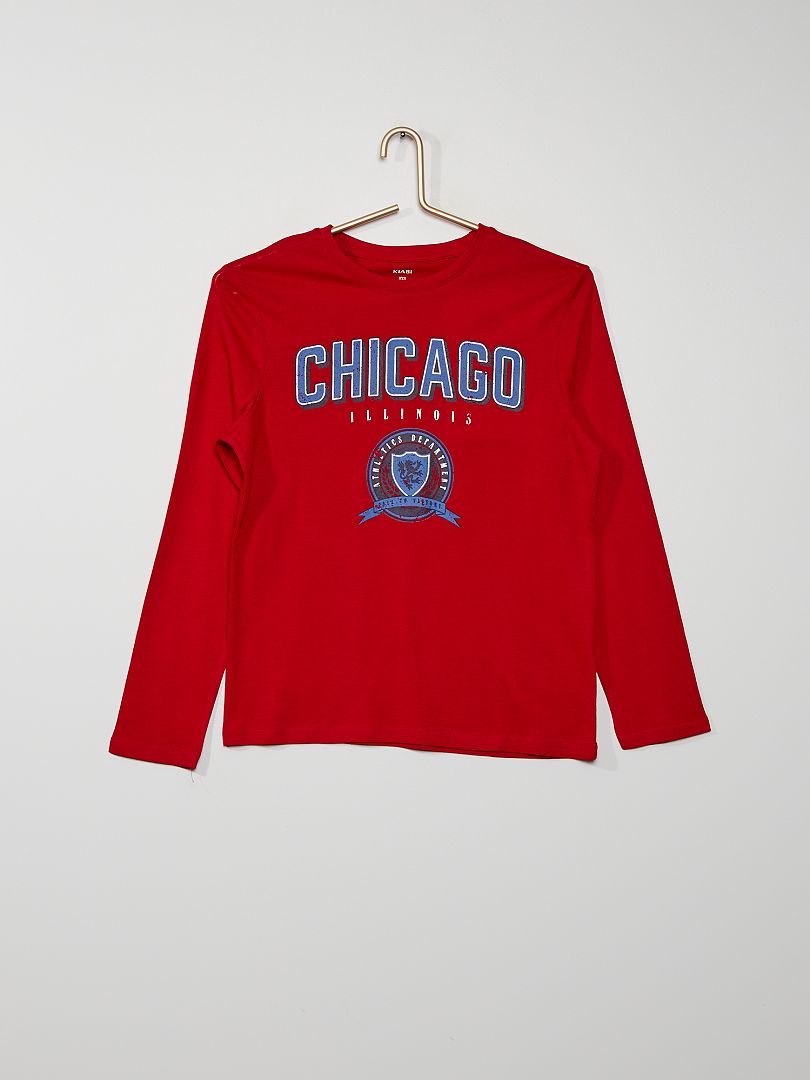 T-shirt imprimé rouge/chicago - Kiabi