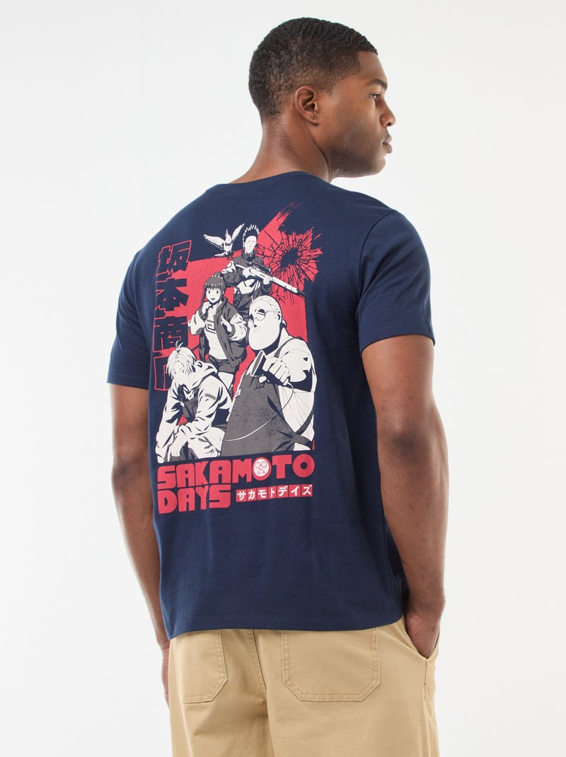 T-shirt imprimé 'Sakamoto Days' à manches courtes Noir - Kiabi