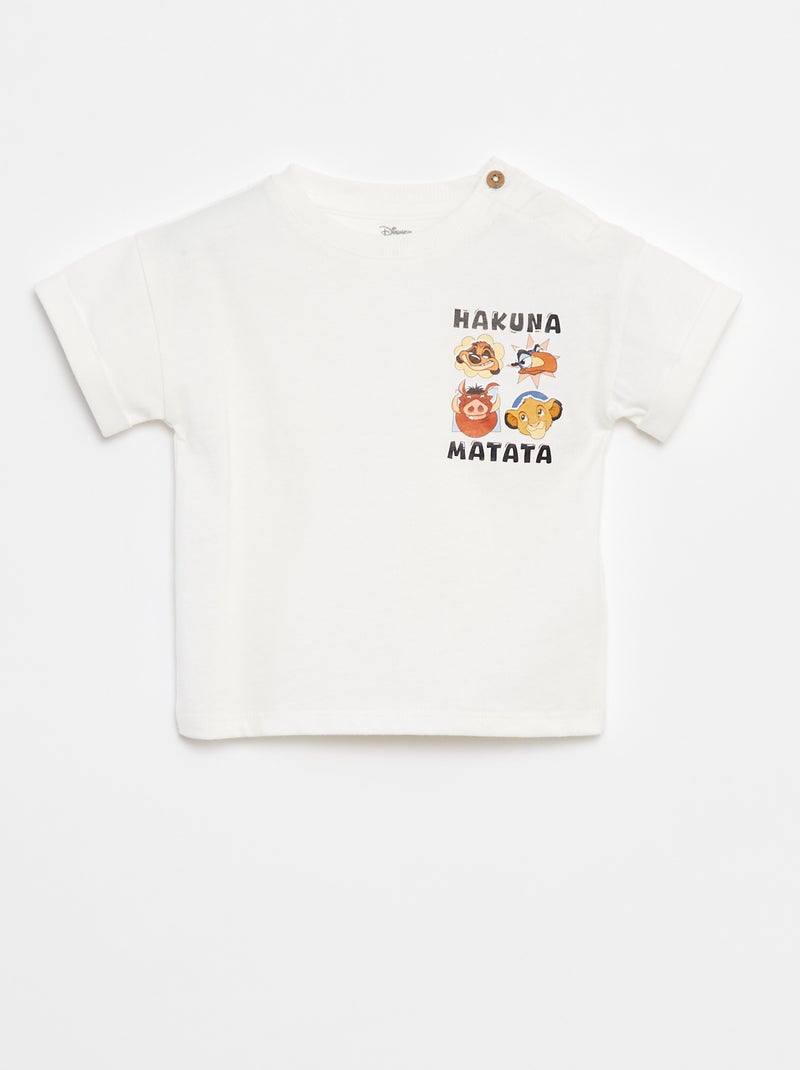 T-shirt imprimé 'Simba' Blanc - Kiabi