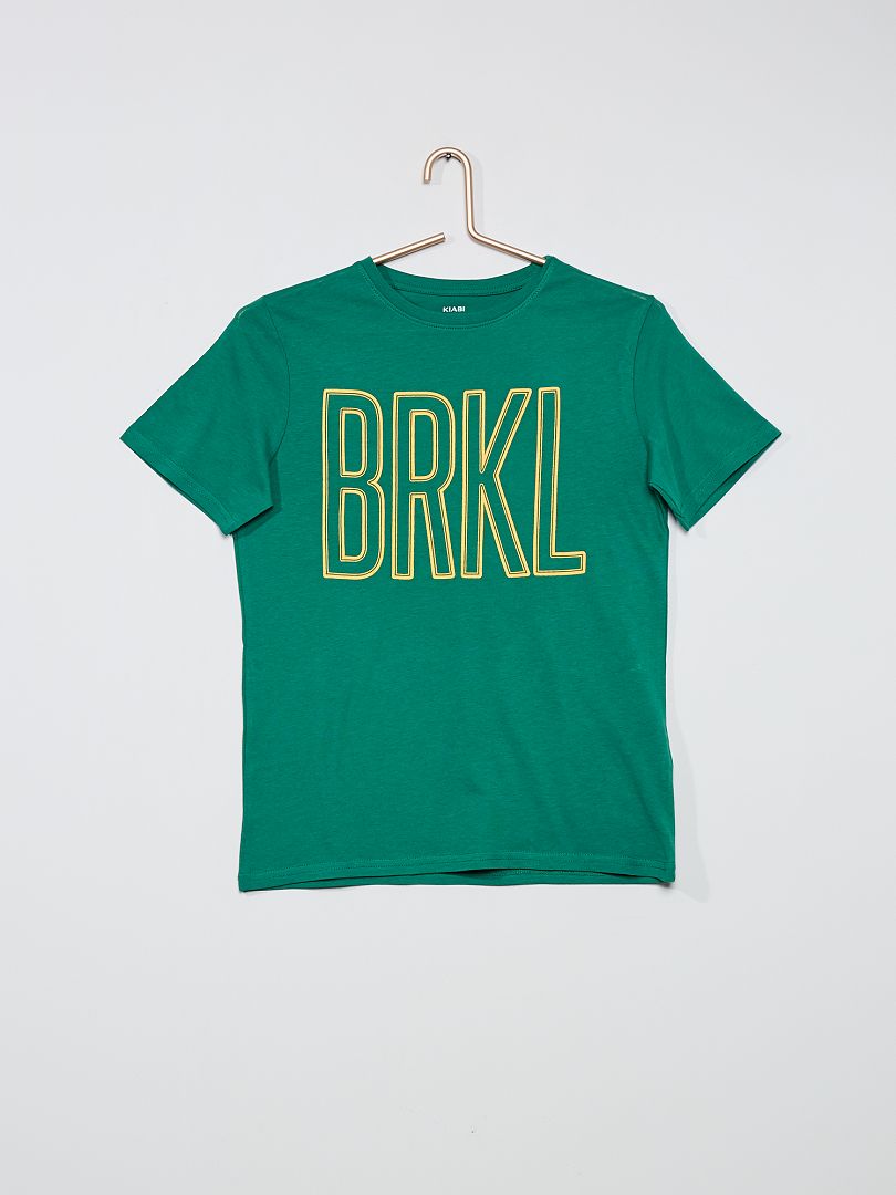 T-shirt imprimé 'skate' vert - Kiabi