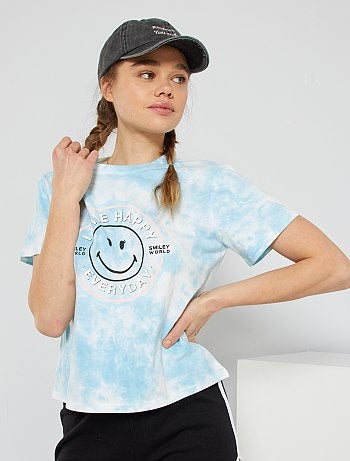 T-shirt imprimé 'Smiley' éco-conçu