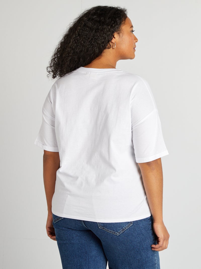 T-shirt imprimé 'Sonic' blanc - Kiabi