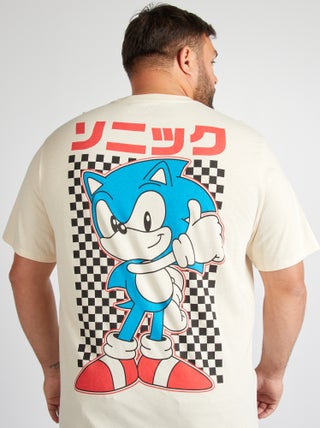 T-shirt imprimé 'Sonic' manches courtes