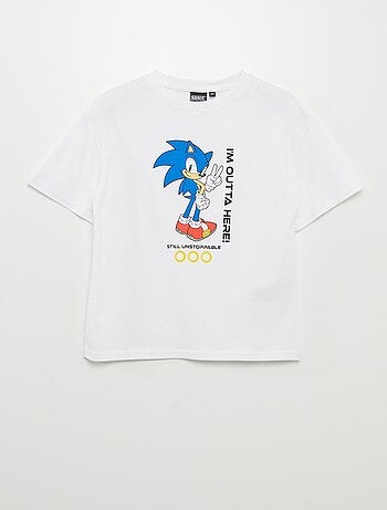 T-shirt imprimé 'Sonic' manches courtes