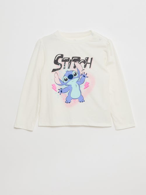 T-shirt imprimé 'Stitch' manches courtes - collection facile à enfiler - Kiabi