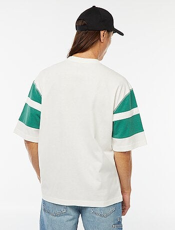 T-shirt imprimé style sport 'New York' à manches courtes