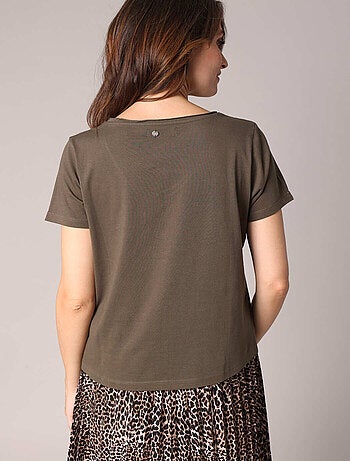 T-shirt imprimé style western 'Deeluxe'