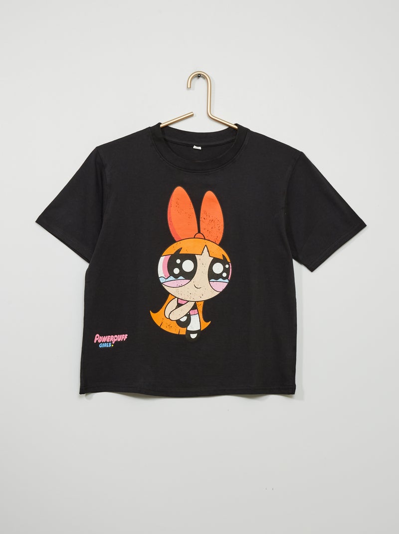 T-shirt imprimé 'Super Nana' Noir - Kiabi