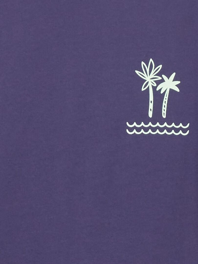 T-shirt imprimé 'Surf' 'Hawaï' Marine - Kiabi
