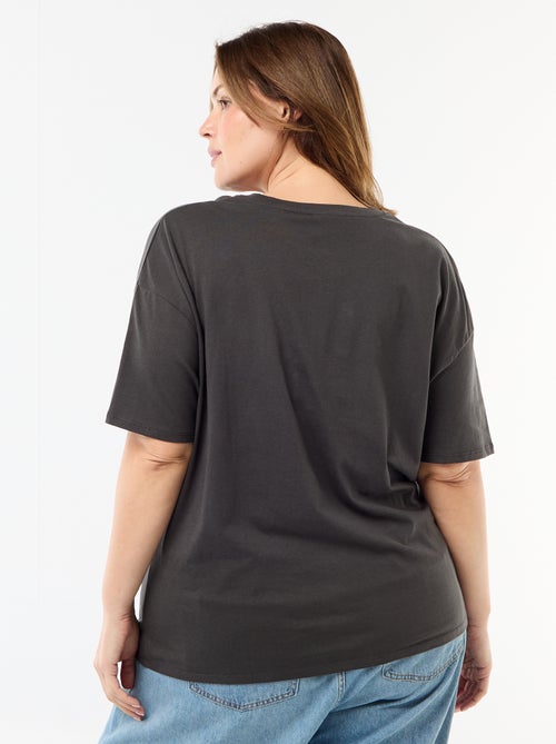 T-shirt imprimé 'The Rolling Stones' manches courtes - Kiabi