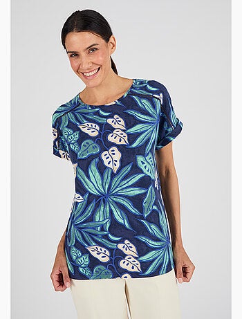 T-shirt imprimé tropical Climatyl - Damart