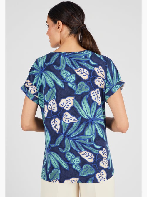 T-shirt imprimé tropical Climatyl - Damart - Kiabi