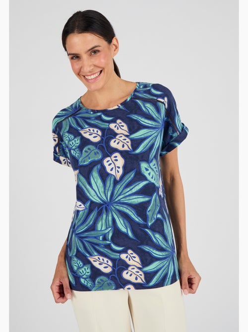T-shirt imprimé tropical Climatyl - Damart - Kiabi