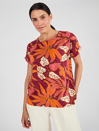 T-shirt imprimé tropical Climatyl - Damart