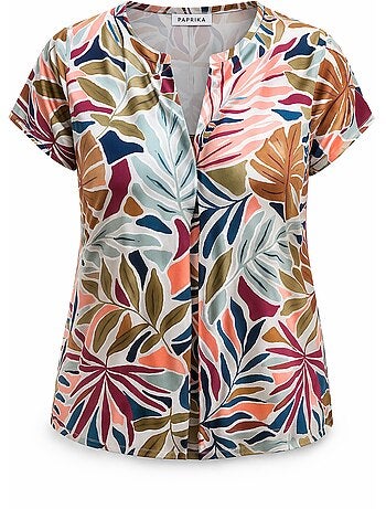 T-shirt imprimé tropical PAPRIKA