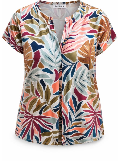 T-shirt imprimé tropical PAPRIKA - Kiabi
