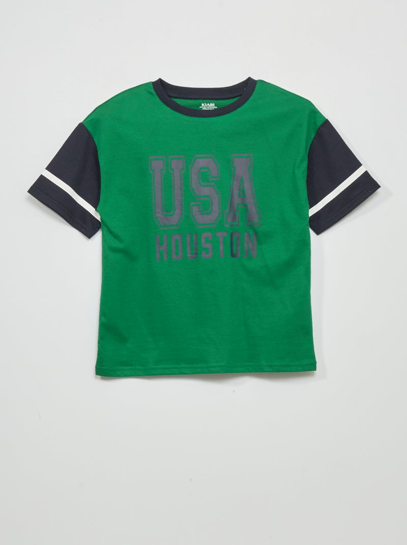 T-shirt imprimé 'USA' 'Houston' W_GREENFR - Kiabi