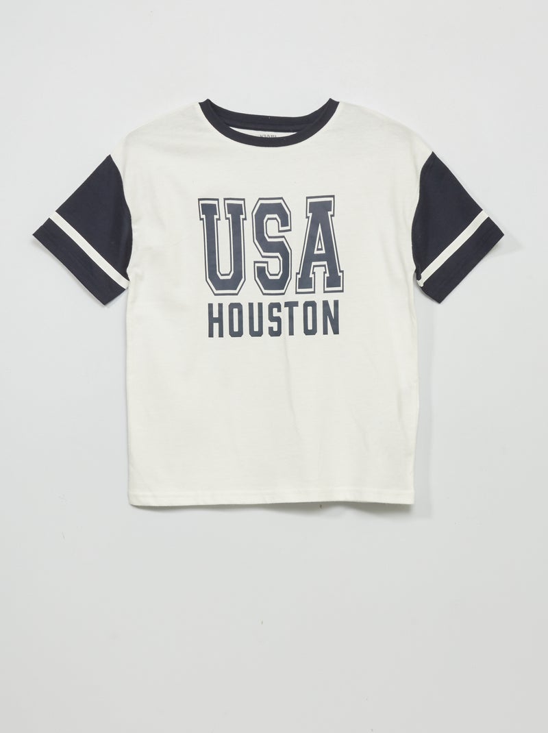 T-shirt imprimé 'USA' 'Houston' W_SNOWFR - Kiabi