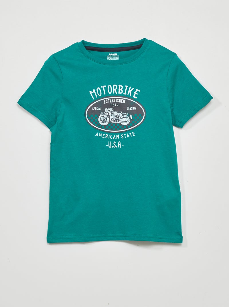 T-shirt imprimé VERT - Kiabi