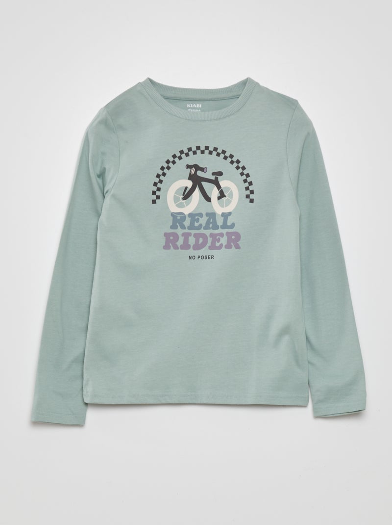T-shirt imprimé Vert - Kiabi