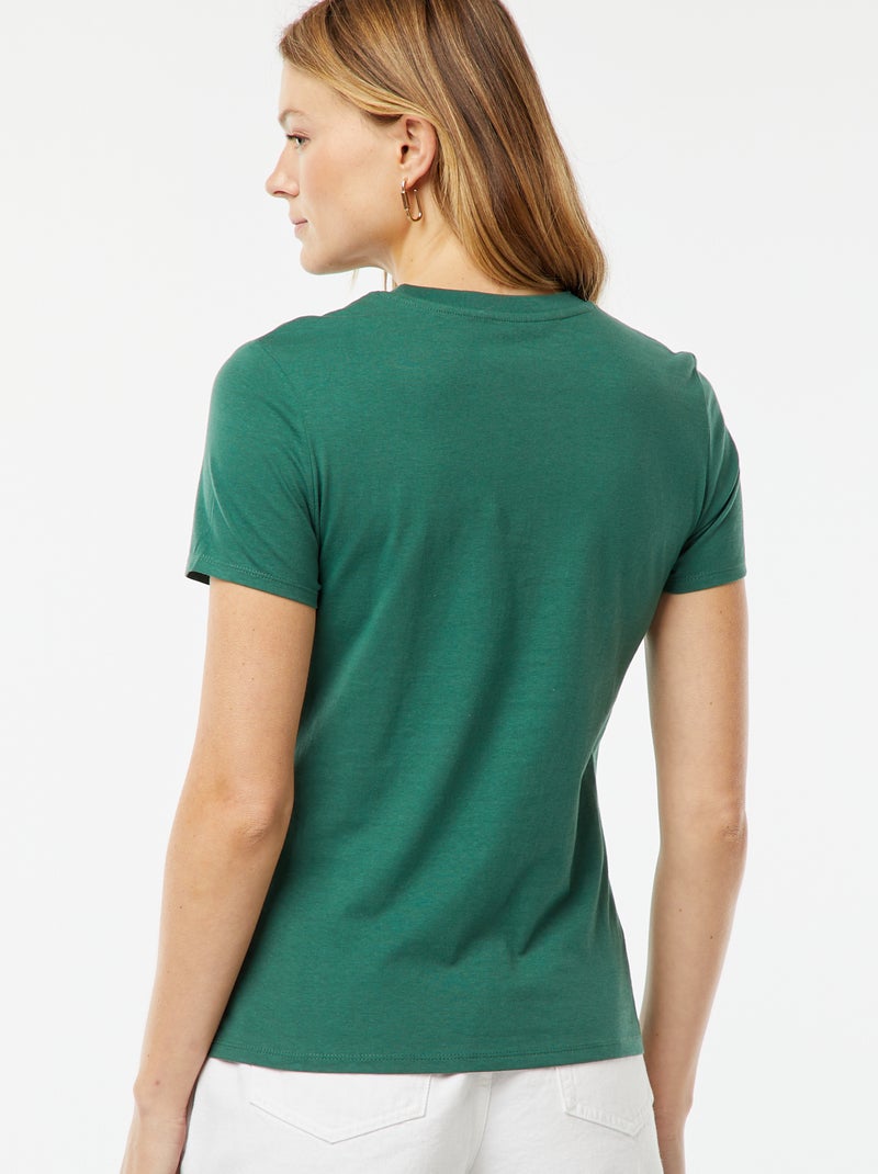 T-shirt imprimé Vert - Kiabi