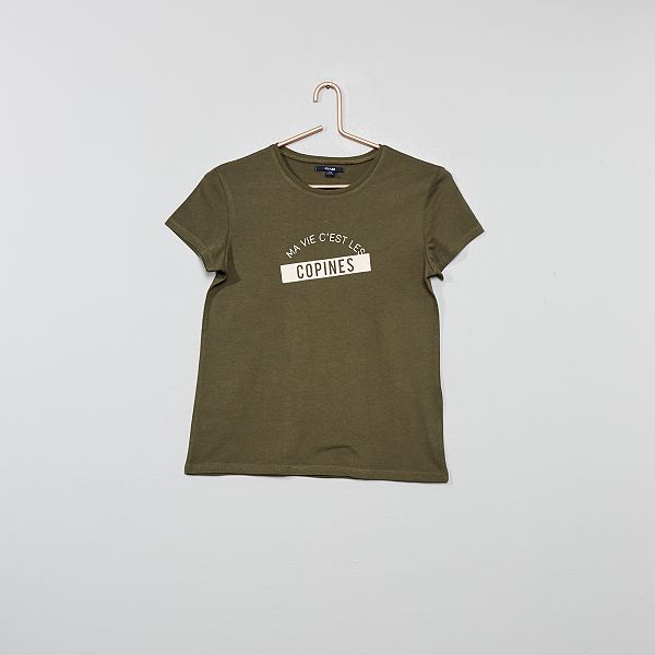 tee shirt vert fille