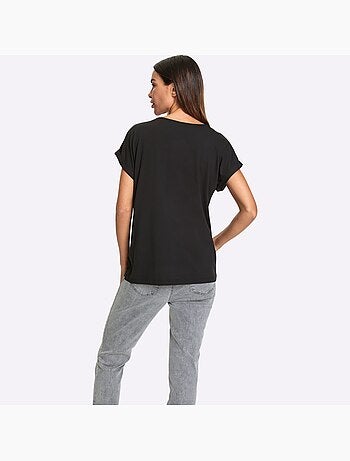 T-shirt Imprimé Viscose - Taille Standard - helline