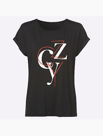 T-shirt Imprimé Viscose - Taille Standard - helline