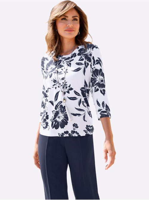 T-shirt imprimé viscose - taille standard - witt - Kiabi